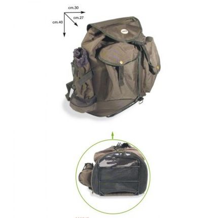 zaino verde maxi rete c/telai