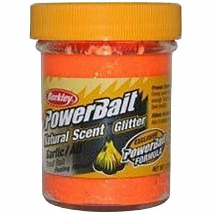 powerbait dough natural scent garlic - fluo orange