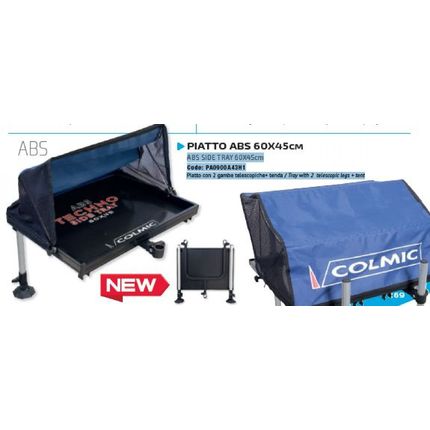 piatto abs 60x45 2 gambe+tenda