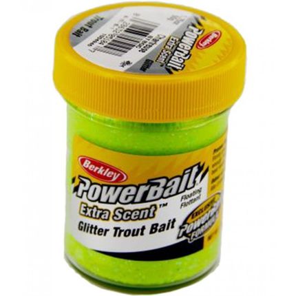 select glitter trout bait chartreuse