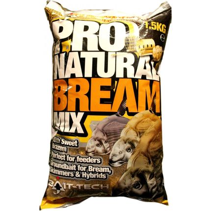 bait tech   pro-natural bream mix  ground 1.5kg