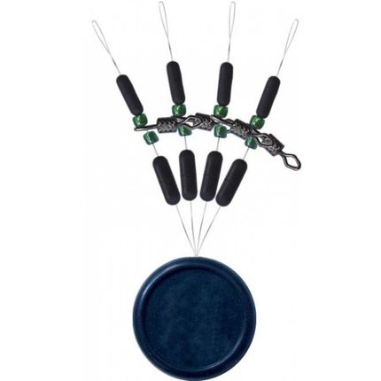 trabucco diamond rolling w/green beads & stoppers