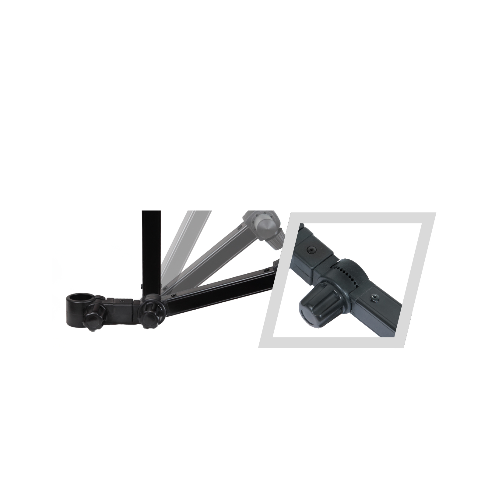 CONNETTORE INCLINABILE PER BARRE FRONTALI  (D. 36mm)