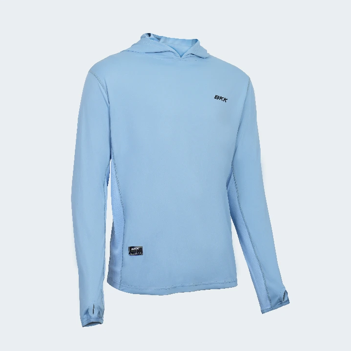 MAGLIETTA PERFORMANCE A MANICHE LUNGHE AZZURRA - TONNO tg M
