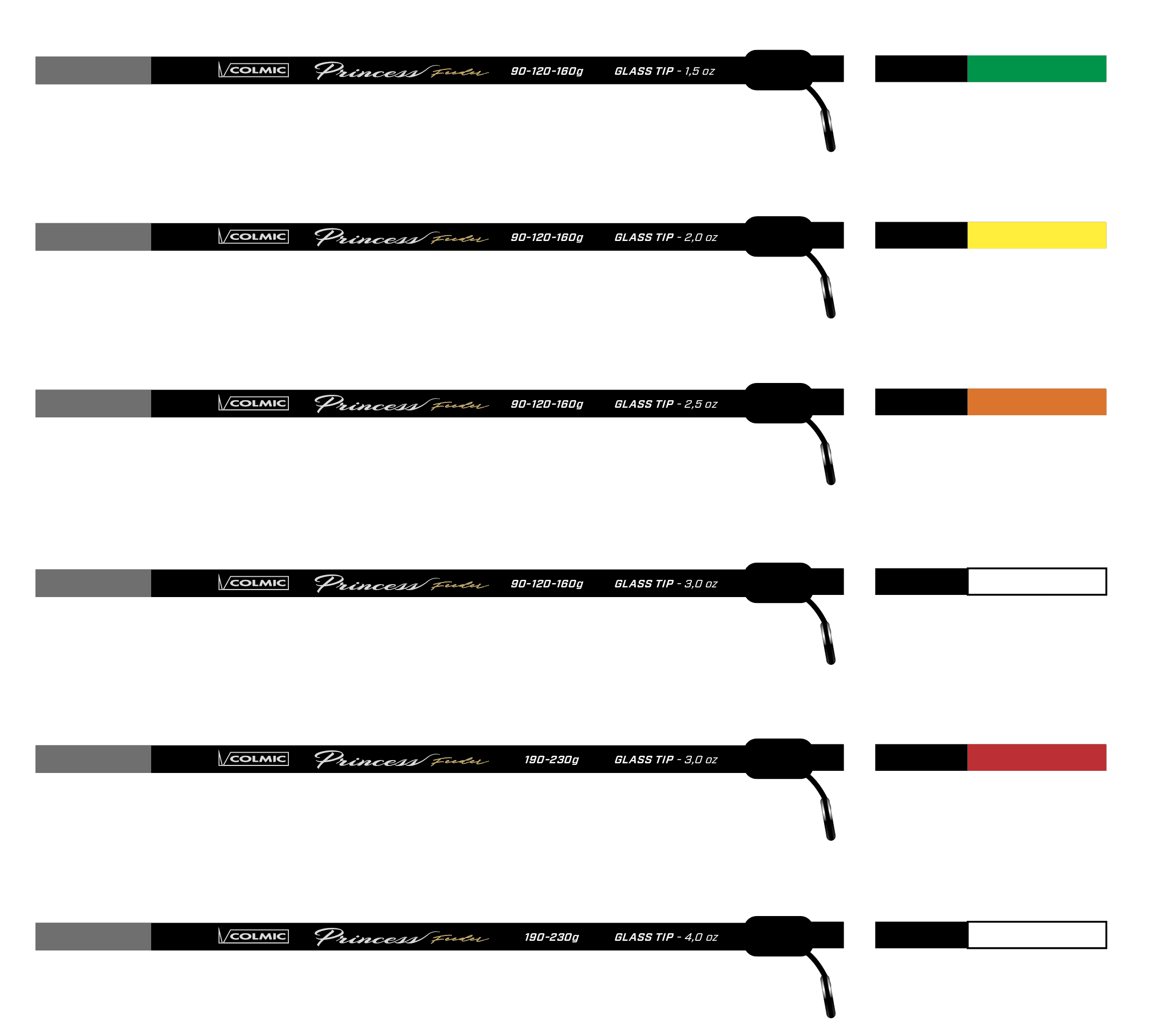 PRINCESS FEEDER 13'/3,90 mt 90 gr
