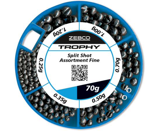 Trophy Split Shot Assortment Fine 70g