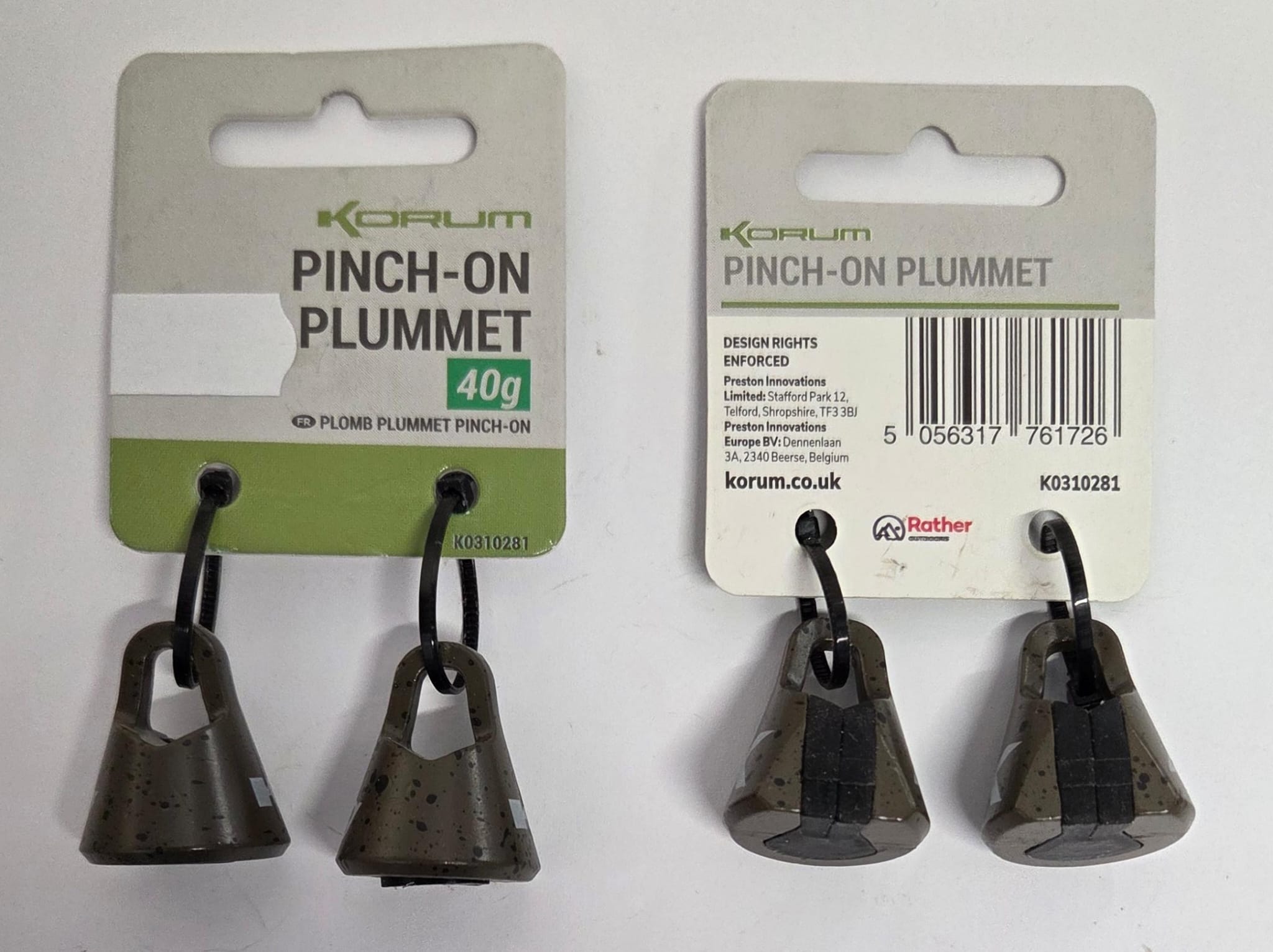 PINCH-ON PLUMMET 40 gr